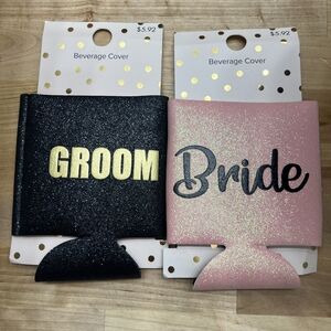 Bride and Groom Beverage Covers